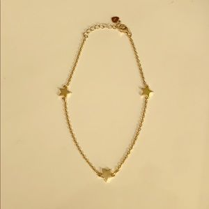 ❌SOLD❌Alex Mika Gold Three Star Anklet